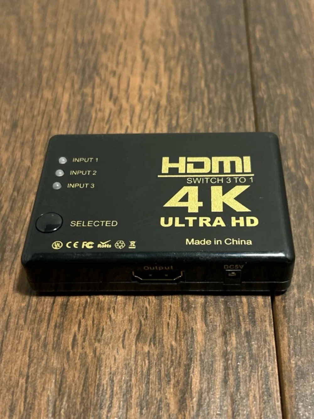 4K HDMI 3 Ports to 1 Switch Hub Full HD Ultra HD DVD HDTV Xbox PS3 PS4 Computer